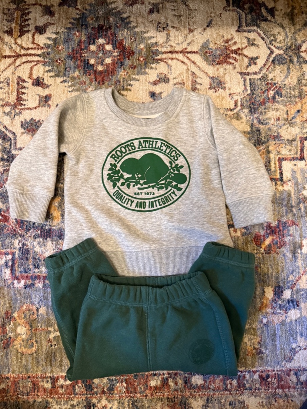 Roots Baby Organic Cotton Sweatshirt and Pants Set